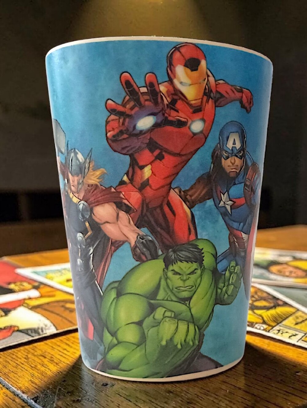Vintage Marvel Avengers Melamine Cup 0121A Comic Plastic Super Heroes The Hulk - Picture 15 of 16
